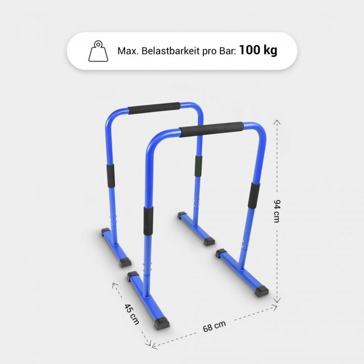 Image du produit Gorilla Sports Push Up Stand Dip Barres