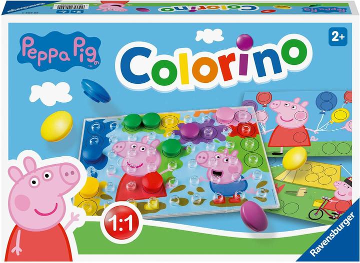 Ravensburger Peppa Pig Colorino Kinderspiel (Deutsch, Spanisch, Französisch, Niederländisch, Italienisch, Portugiesisch, Englisch)
