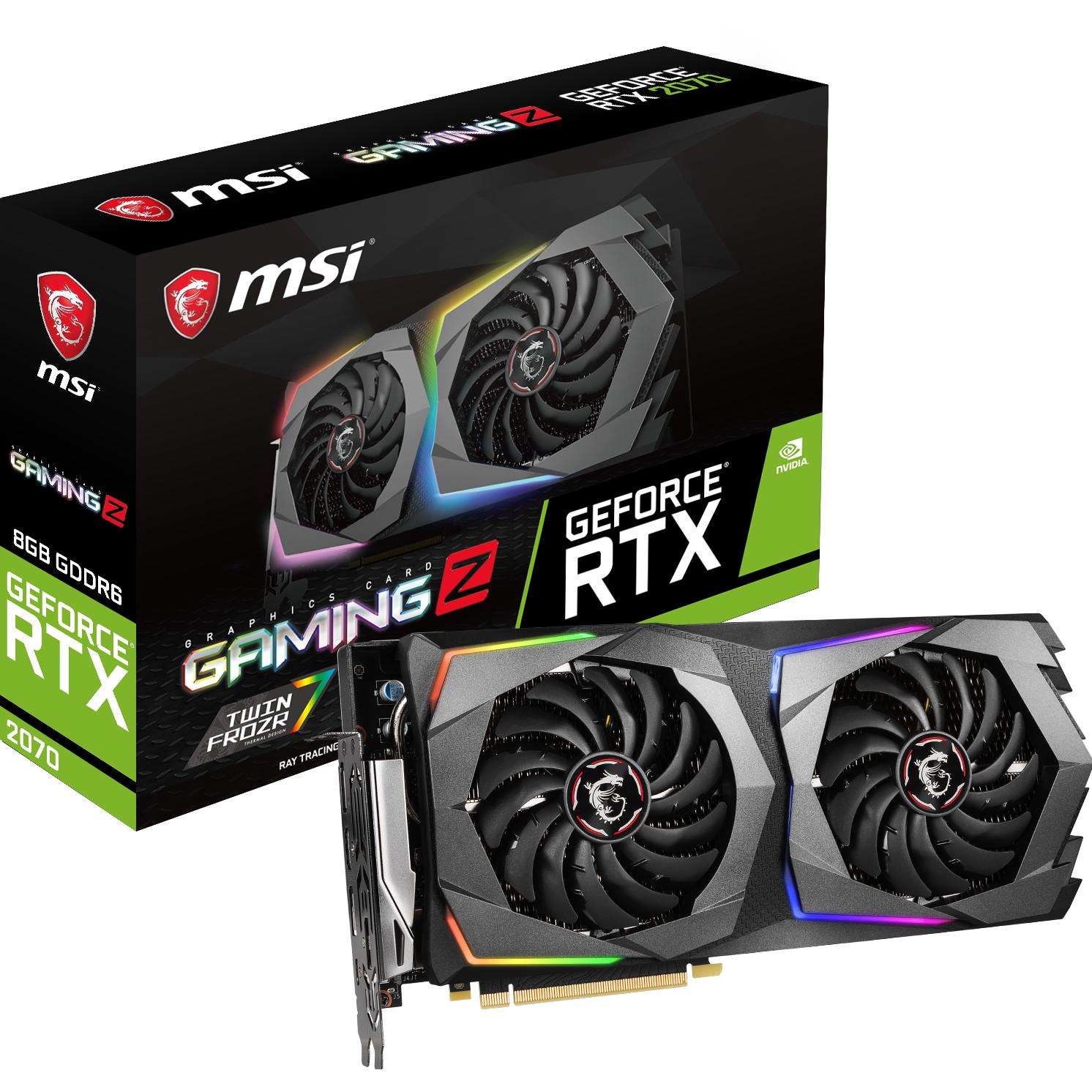PCパーツ MSI Geforce RTX2070 GAMING Z Amazon.com: MSI GAMING GeForce RTX 2070 8GB GDRR6 256-bit