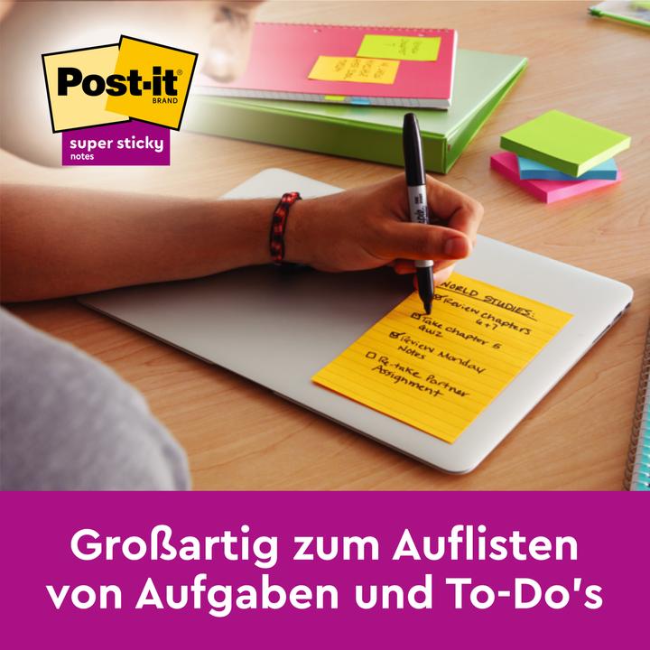 Produktbild Post-it Super Sticky Carnival (101 x 152 mm)