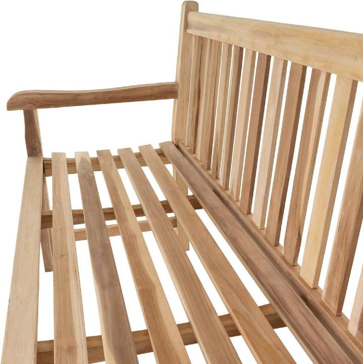 Produktbild VCM 3-Sitzer Gartenbank Parkbank hochwertig massiv Teak Holz natur 150 cm