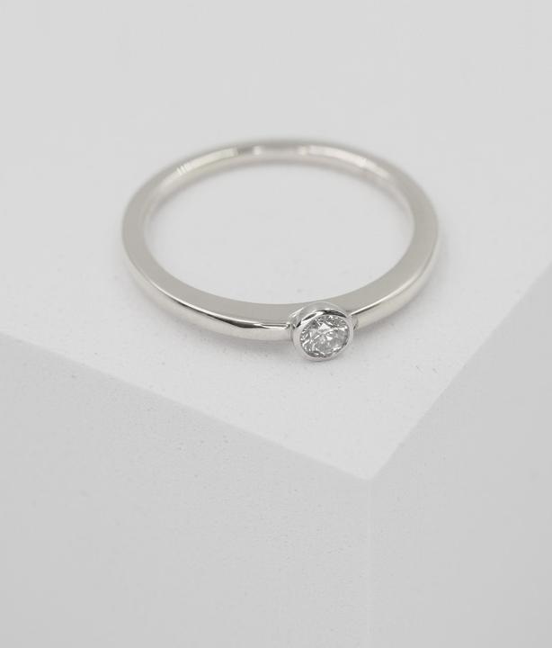 Actual product image Muau Ring frame setting (54, 950 Platinum)