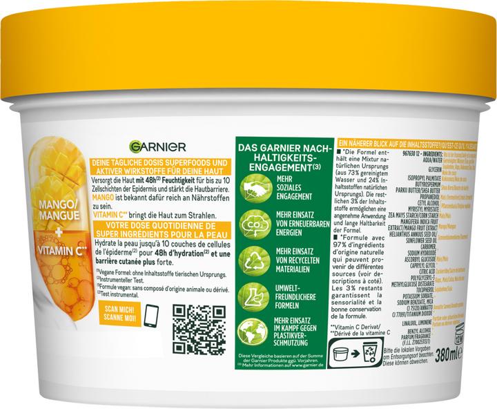 Immagine prodotto Garnier Superalimenti per il corpo (Crema corpo, 380 ml)
