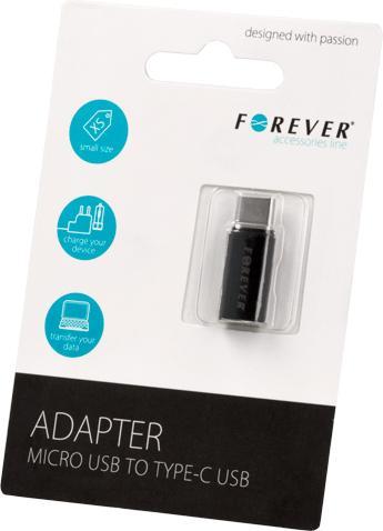 Actual product image Forever Micro USB to Type-C (USB 3.2 Gen 1)