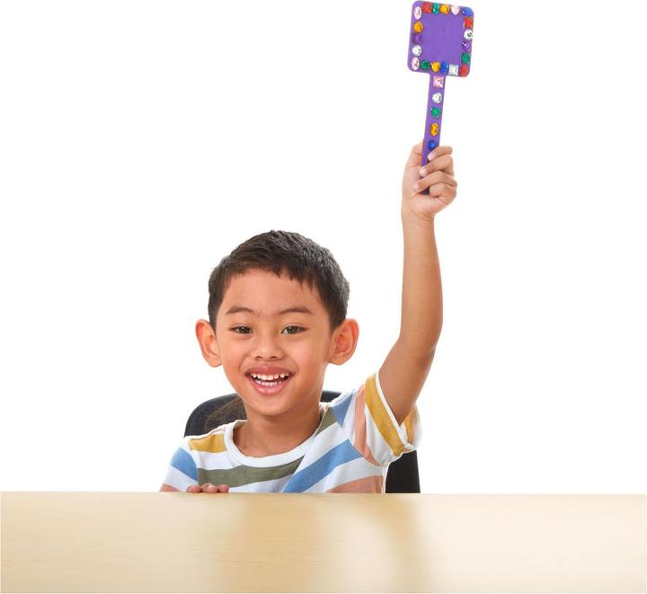 Actual product image Colorations Colouring - DIY wooden stick moulds, 4 designs, 20 pieces.