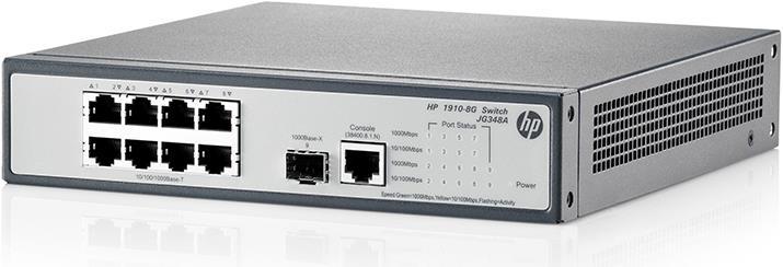 Actual product image HPE 1910-8g (10 ports)
