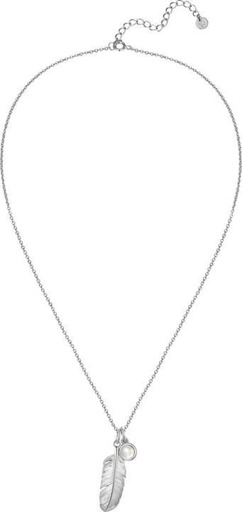 Immagine prodotto Glanzstücke München Collana da donna con piume in argento - 35042 (Argento, 40 - 45 cm)