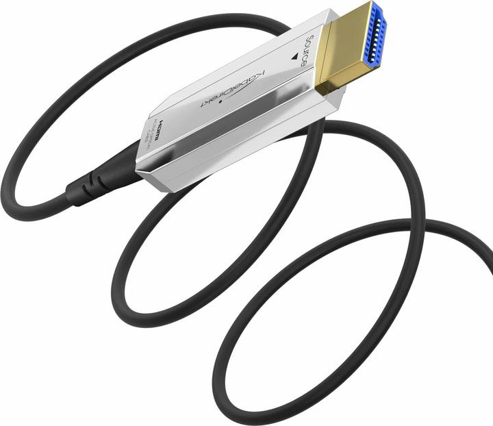 Actual product image KabelDirekt - Optical HDMI 2.0 cable - 50m - PRO Series - 4K @ 60Hz (50 m, HDMI)