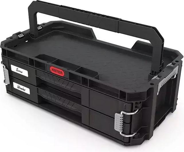 Keter Box Organizer With 2 Connected Drawers