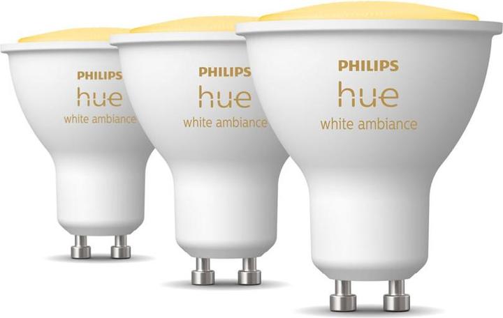 Actual product image Philips Hue White Ambiance (GU10, 4.20 W, 350 lm, 3 x, E)