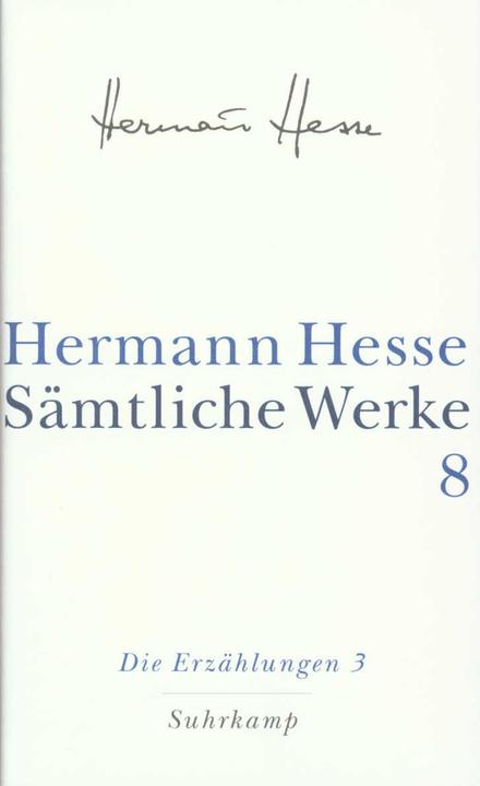 Immagine prodotto Sämtliche Werke in 20 Bänden und einem Registerband 08. Die Erzählungen 3. 19111954 (Tedesco, Hermann Assia, 2001)