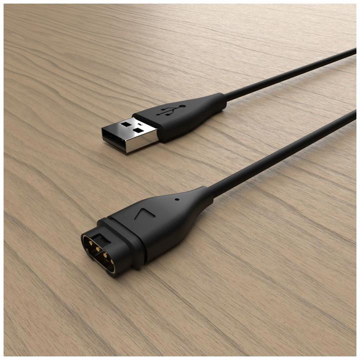 Actual product image Fixed USB Charging Cable for Garmin smartwatch, black