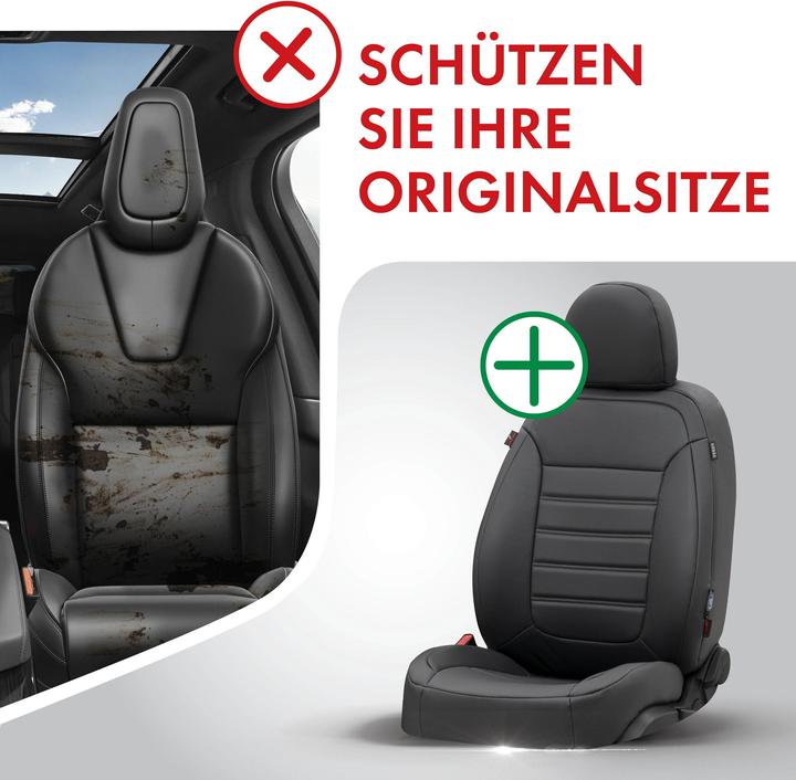Image du produit Walser Housse de siège pour Hyundai ix35 (LM, EL, ELH) 08/2009-aujourd'hui, 2 housses de siège simples