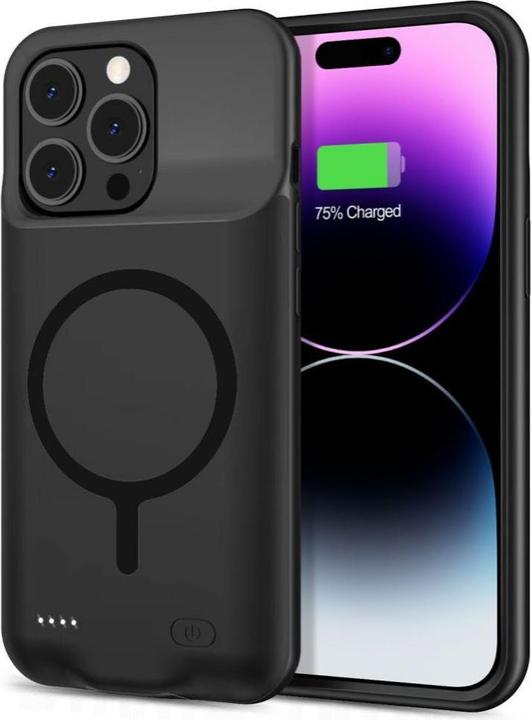 Produktbild Tech-Protect PowerCase case for iPhone 15 Pro with MagSafe and 7000mAh power bank - black