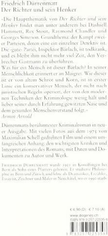 Actual product image Der Richter und sein Henker (German, Friedrich Duerrenmatt, 1992)