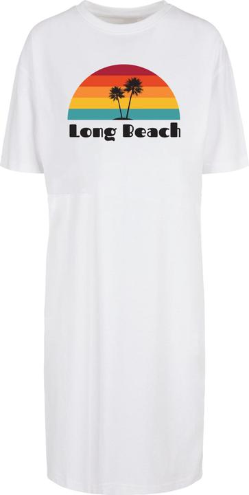 Produktbild Merchcode Ladies Long Beach Organic Oversized Slit Tee Dress - 117779 (M)