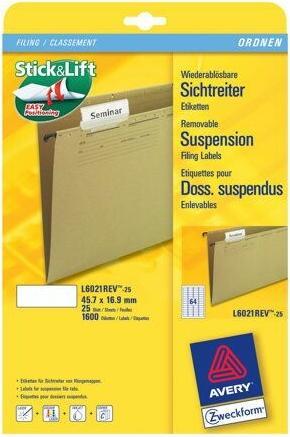 Produktbild Avery Sichtreiter-Etiketten
