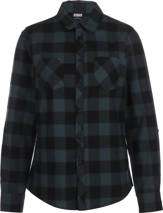 Actual product image Urban Classics Ladies Turnup Checked Flannel Shirt (S)