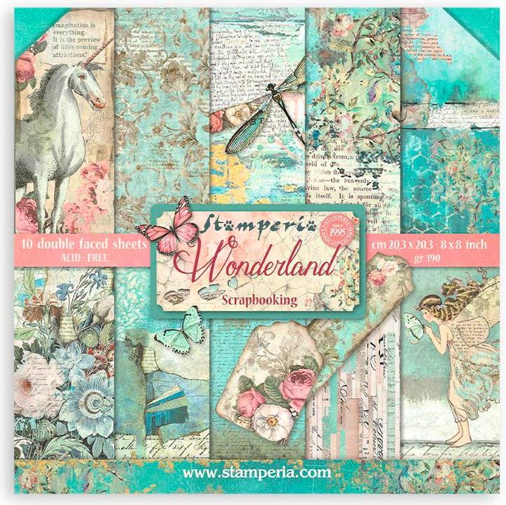 Immagine prodotto Stamperia Tappetino per scrapbooking "Wonderland (190 g/m², 10 x)