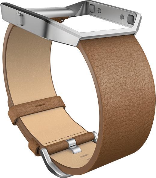 Image du produit Fitbit Blaze Bracelet en cuir Large (40 mm, Cuir véritable, Flamboyer)