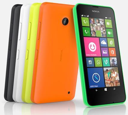 Actual product image Nokia Lumia 630 (8 GB, Black, 4.50", Dual SIM, 5 Mpx, 3G)