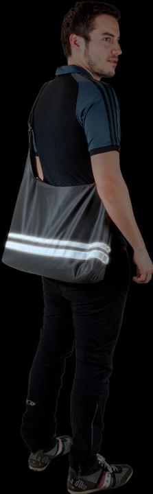 Produktbild SafetyMaker Shopping Bag mit reflektierenden Streifen schwarz