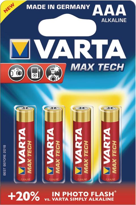 Produktbild Varta LONGLIFE Max Power (4 Stk., AAA, 1280 mAh)