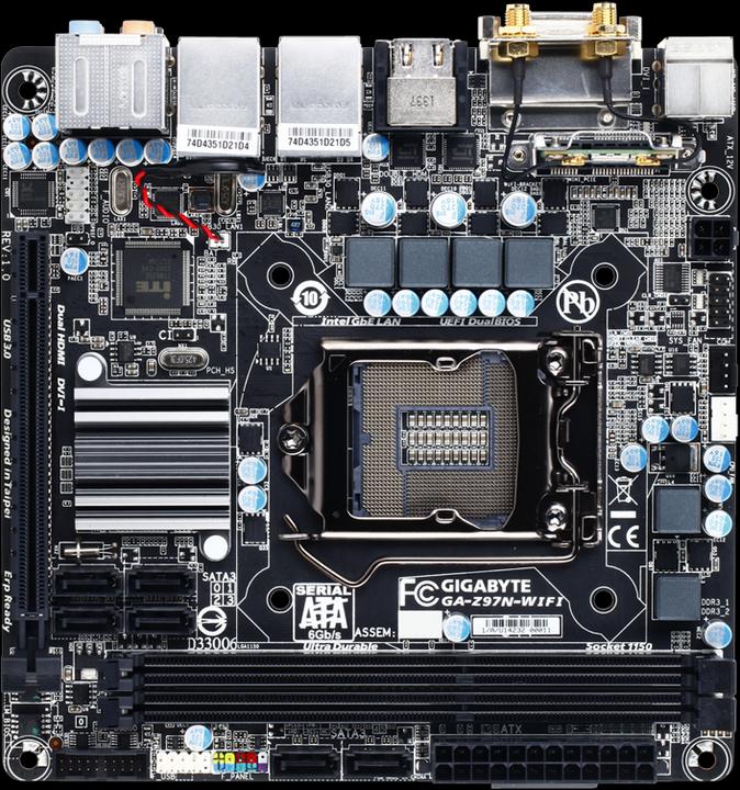 Produktbild Gigabyte Ga-H97n-Wifi (LGA 1150, Intel H97, Mini-ITX)