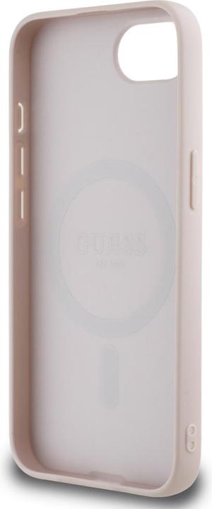 Produktbild Guess - 4G Circle Classic Logo MagSafe (GUHMPSE4P4PGRSGP) - iPhone 16e - Pink (Apple iPhone 16e)