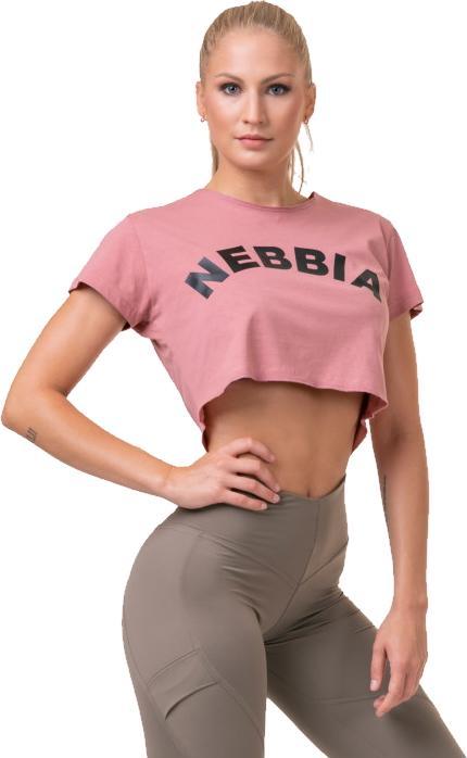 Nebbia Loose Fit & Sporty Crop Top 583 old rose (XS)