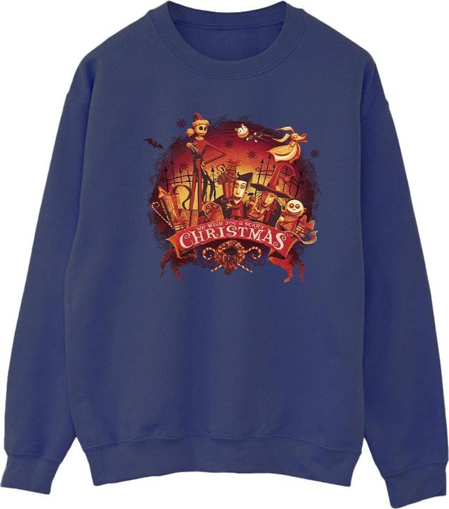 Disney The Nightmare Before Christmas Scary Christmas Sweatshirt (M)