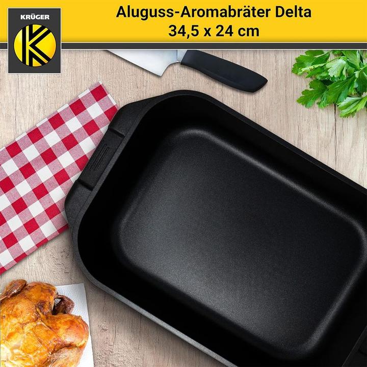 Actual product image Krüger Cast aluminium roaster (Casserole + Stewpot, Aluminium)