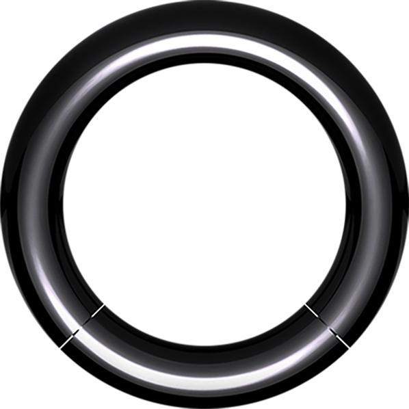 Produktbild Star Piercing Segmentring schwarz (Acryl, ohne Messing)