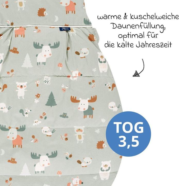 Produktbild Alvi Schlafsäcke Daunen-Schlafsack - Baby Forest - Gr. 90 (90 cm)
