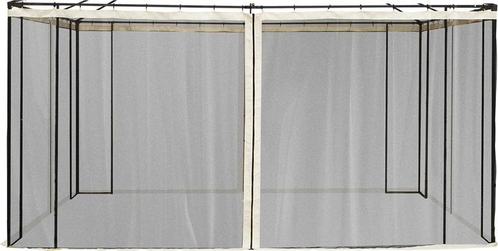 Actual product image Outsunny Fly net for 3 x 3 m gazebos with zip fastener (352 cm, 352 cm)