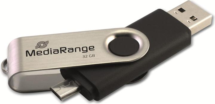 Image du produit MediaRange combo flash drive with micro USB (OTG) (32 Go, Micro USB, USB-A, USB 2.0)