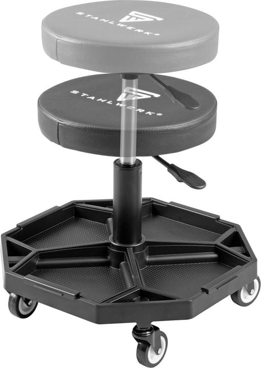 Actual product image Stahlwerk Workshop stool WRH-136 ST loadable up to 136 kg height-adjustable (136 kg)
