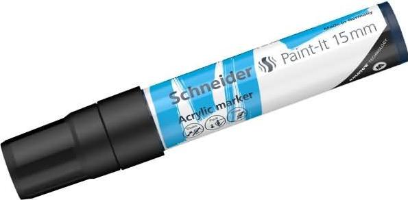 Actual product image Schneider Acrylic marker Paint-It 330 15mm black (Black, 15 mm, 1 x)