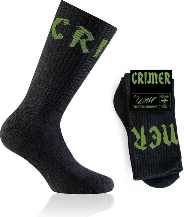 Produktbild Rohner Crimer Socks - Schwarz | Neongrün (Einzelpack, 39 - 42)