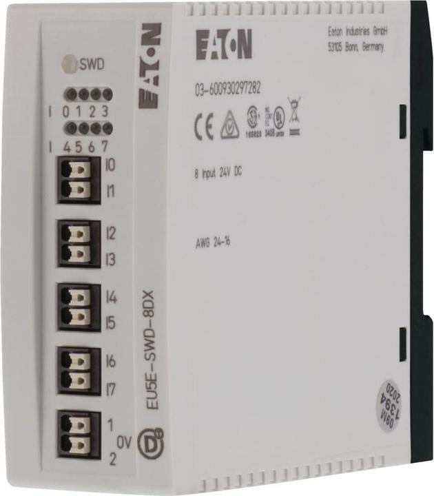 Actual product image Eaton Digital Input Module 8 24V SmartWire-DT EU5E-SWD-8DX 116381 Input Module