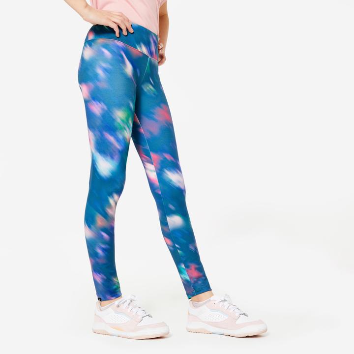 Produktbild Decathlon Leggings Mädchen atmungsaktiv - bunt bedruckt (10, 11, 12)