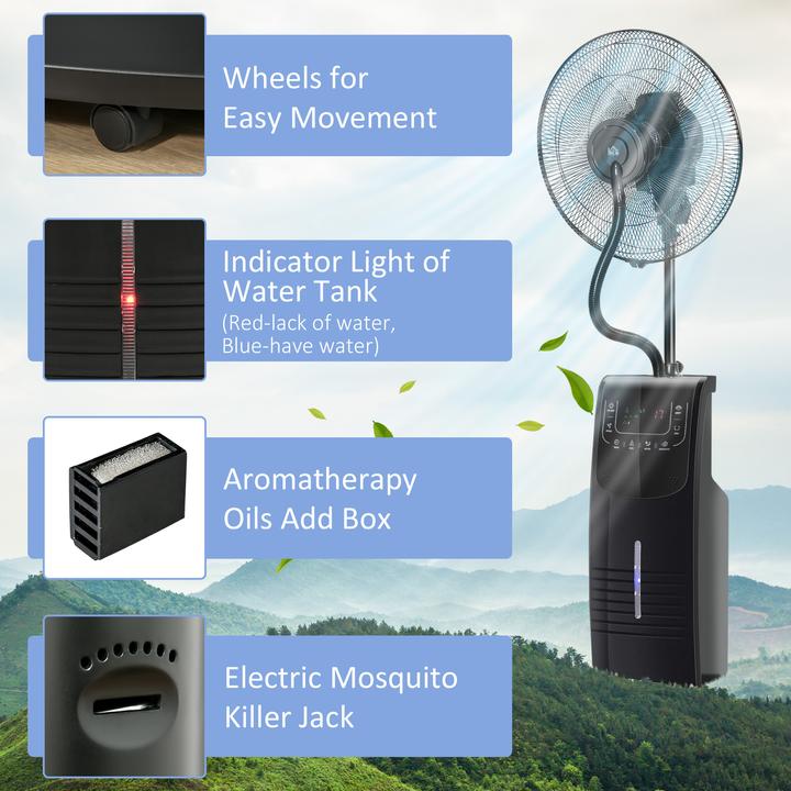 Produktbild Homcom Nebel-Standventilator