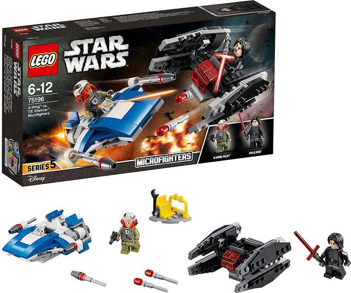 Immagine prodotto LEGO A-Wing vs. Tie Silencer Microfighters (75196, LEGO Star Wars)