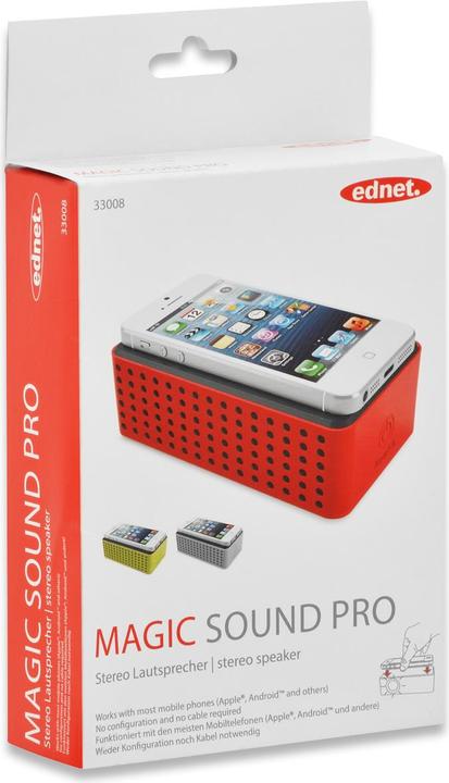 Produktbild ednet Magic Sound PRO, Induktions-Lautsprecher (Batteriebetrieb, Stromversorgung über USB)