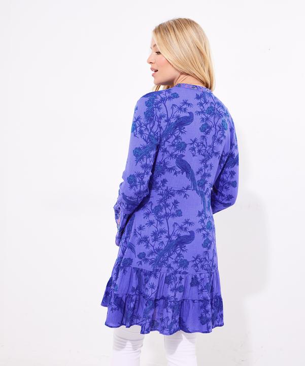 Actual product image Joe Browns Bird Print Lace Detail Tunic (36)