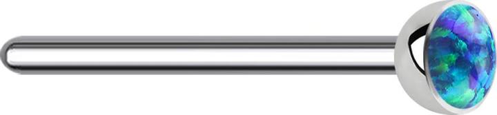 Image du produit Star Piercing Clous de nez plier argent opale bleu (sans laiton, Titane G23)