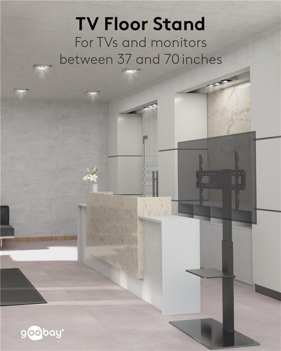 Produktbild Goobay TV-Bodenständer Basic (Universal, 65", 40 kg)