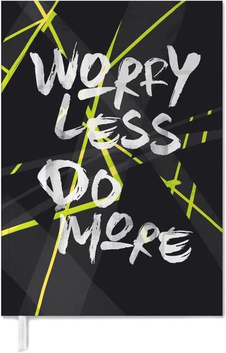 Produktbild Juniqe Worry Less - Zitate & Slogans (A5, Englisch)