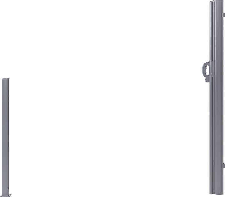 Produktbild Beliani Seitenmarkise graphitgrau ausziehbar 160 x 300 cm DORIO (3.05 m)