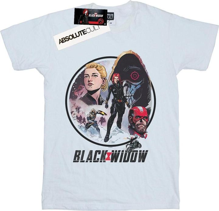 Black Widow Film Vintage Kreis TShirt